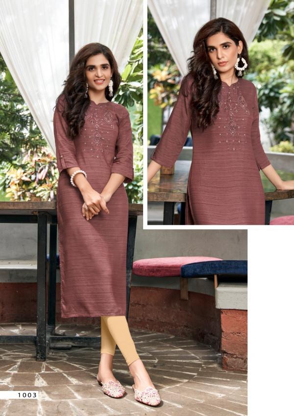 Colourpix Rose Berry Vol 1 Lining Rayon Designer Kurti Collection